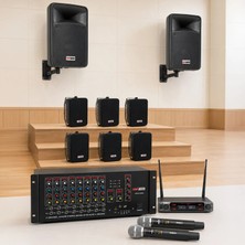 Lastvoice Okul Ses Sistemi Ideal Iç-Dış Anfi Hoparlör Sistemi Full Paket-4