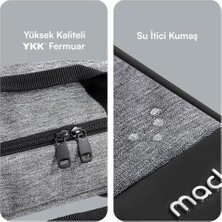 Peri Store Unicity Eco MCE-1112 Çevre Dostu Laptop Çantası, Ykk Fermuarlı Çantası, MacBook Air/pro ile Uyumlu Bilgisayar Çantası, Erkek Kadın 14.1 Inç Notebook El Çantası, Gri