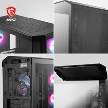 Peri Store Msı Mag Pano M100R Pz Temperli Cam 3X120MM 1X120MM Argb Fan Matx Panoramik Gaming Bilgisayar Kasası