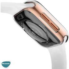 Peri Store Se 44MM Için Kılıf 360 Full Round Soft Silicone Şeffaf [ Se 44MM ile Uyumlu Kılıf - Şeffaf]