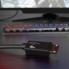 Peri Store – 5m – Displayport Kablosu, Dp 1.4, Vesa Sertifikalı (60Hz'de 8k, 144hz, HDR10-OYUN Monitörleri Için Ideal, Freesync/g-Sync, Resmi Olarak Vesa Yönergelerine Göre Test Edilmiştir, Siyah)