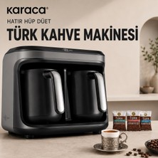 Karaca Space Gray Akıllı Pişirme Teknolojili Türk Kahvesi Makinesi 10 Fincan Geniş Kapasiteli Taşma Önleyici Günlük Kullanıma Uygun Şık Tasarım