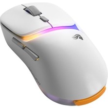 Peri Store Model D3 Kablosuz Rgb Ultralight 30000 Dpı Gaming Mouse -Mat Beyaz