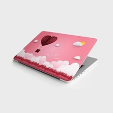 Peri Store Laptop Bilgisayar Notebook Pc Kaplama Etiketi Uçan Kalp