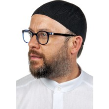 İhvan Online Berra Çelik Dantel Namaz Takkesi Siyah 1 Adet Erkek Kullanıcılar İçin
