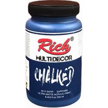 Rich Multi Decor Chalked Safir 4612 Renkli Ultra Mat Akrilik Boya 250 ml Özellikli