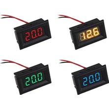 Peri Store 0.36 Inç Voltmetre DC2.4V-30V 2 Kablolu