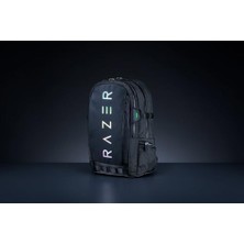 Peri Store Rogue V3 Sırt Çantası (15,6") - Kompakt Seyahat Çantası (15 Inç'e Kadar Dizüstü Bilgisayar Bölmesi, Aşınmaya Dayanıklı, Polyester Dış Kılıf) Siyah/krom