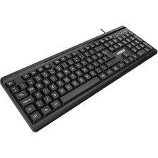 Peri Store KB-741 F Klavye Siyah/gri USB 2 Metre Bakır Kablolu Tamamen Türkçe Örgülü Kablolu (F Klavye Türkçe)