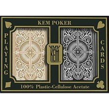 Peri Store Kem, Poker Boyu, Standard Endeks, Siyah & Altın Sarısı, Çift Deste