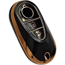 Peri Store Autohan Keys Lüx W206 W223 S350 C260 C300 Serisi Için Anahtar Kılıfı, Siyah, Premium Tasarım