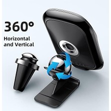 Peri Store CH-7071 Uyumlu 12 ve 13 Serisi 15W Hızlı Kablosuz Şarjlı Araç Telefon Tutucu Siyah