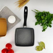 Peri Store Yanmaz Yapışmaz Granit Kaplama Döküm Mini Tava (Kare)