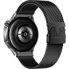 Peri Store - Haylou ile Uyumlu Rt LS05S Dt3 Mate Qcy Gtc C4U C1 22MM Kordon Alüminyum Kelebek Klipsli Milano Loop 25