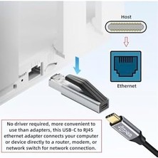 Peri Store Usb-C To Ethernet Adaptör, Gigabit Ağ Dönüştürücü, 1000MBPS, Cat6 Uyumlu, Mac Pro Tablet Laptop Için Ethernet
