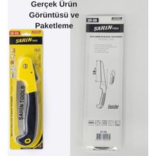 Peri Store Şahin Tools SHT-018 Katlanır Budama Testeresi - 18 cm Yüksek Karbonlu Çelik Bıçak, Ergonomik Tutuş, Üç Eksenli Özel Bileme, Hızlı Kesim (Cut)