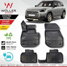 Peri Store Mini Countryman E Paspas Elektrikli 2024 Sonrası Uyumlu 3D Havuzlu Wöller Paspas