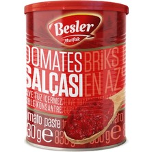 Besler Gıda Organik Besler Domates Salçası 830 gr Türkiye Menşeli Taze ve Doğal Salça