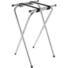 Peri Store Amerikan Metalcraft Cilalı Krom Deluxe Metal Tepsi Standı