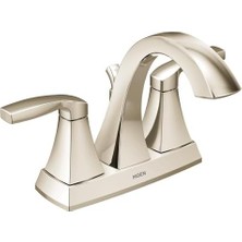 Peri Store 6901NL Voss Iki Kollu Yüksek Ark Ortaya Seti Banyo Musluğu, Cilalı Nikel
