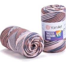 Peri Store El Örgü Ipi Twısted Macrame 3 mm Vr, 928, 4X250 gr