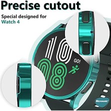 Peri Store Galaxy 4 40MM Için Kılıf 360 Full Round Soft Silicone Siyah [galaxy 4 40MM ile Uyumlu Kılıf - Siyah]
