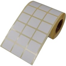 Peri Store Eko Termal Etiket, 30MM x 25MM 3000 Adetli 3lü Yan Yana Sarılmış Rulolar 40MM Çapında Direk Termal Transfer Etiketi