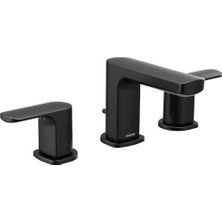Peri Store T6920BL Rizon Iki Kollu Yaygın Banyo Bataryası, Valfsiz, Mat Siyah