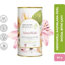RENOVAFOOD Menowell Kadınlara Özel Doğal Bitki Çayı Hayıt Tohumu Civanperçemi Papatya 60 adet