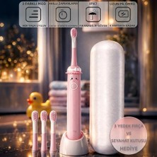 Peri Store Oral B2 Kids Care Şarj Edilebilir Diş Fırçası Pembe + 4 Adet Fırça Başlık