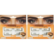 Peri Store Mara Kozmetik Magnetic Eyes Mıknatıslı Kirpik Yoğun, Siyah (2 Paketi)