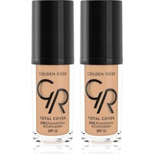 Peri Store Total Cover 2ın1 Foundation&concealer No:04 - Fondöten (2 Paketi)