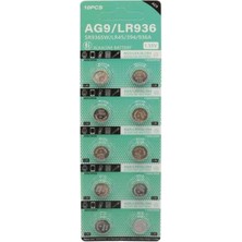 Powermaster Ag9 LR936 1.5V Alkalin Düğme Pil (10'lu Paket)