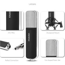 Peri Store Yanmai Q8 Profesyonel Condenser Mikrofon – Cardioid Yönlü, 37DB Hassasiyet, 50Hz-16kHz Geniş Frekans Aralığı, Tak-Çalıştır 3.5mm, Pc & Notebook ile Uyumlu | Q8