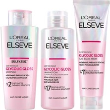 Peri Store Elseve Glycolic Gloss Parlaklık Veren Saç Bakım Rutini Seti: Şampuan, Saç Kremi, Bakım Spreyi