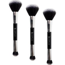 Peri Store Professional Çift Taraflı Makyaj Fırçası (Allık-Pudra & Kapatıcı) - 492 (3 Paketi)