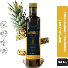 RENOVAFOOD Ananas Sirkesi Canlı Sirke Probiyotik Katkısız Şeker İlavesiz 500 mL