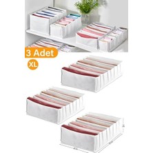 Peri Store 3 Adet - Xlarge 8 Gözlü Çekmece Içi Düzenleyici Organizer 31 x 36 x 12