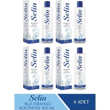 Selin Parfümlü Kolonya Buz Ferahlığı 400 ml 4'lü Set