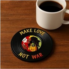 Peri Store Bob Not War Bardak Altlığı Retro Rasta Dekoratif Hediye, BMAR091204