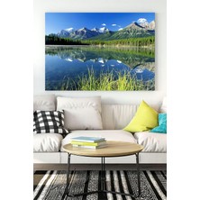 Peri Store (PSTER15855) Dağ ve Göl Manzara Kanvas Tablo 50 x 70