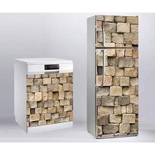 Peri Store Buzdolabı ve Bulaşık Makinası Beyaz Eşya Kaplama Taş Desen