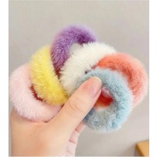 Peri Store Kadın Pastel Ton 6'lı Peluş Toka Setii, Kadın Çocuk Mandal Toka, Lastik Toka Seti, Toka Organizer, Toka, Kız Çocuk Toka, Toka