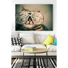 Peri Store (PSTER16496) Kedi Eğlenceli Mizahi Kanvas Tablo 2 21 x 30