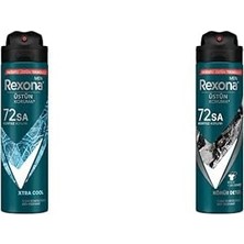 Peri Store Rexona Men Erkek Sprey Deodorant Xtra 72 Saat Kesintisiz Üstün Koruma 150 ml ve Rexona Men Erkek Sprey Deodorant Kömür Detox 72 Saat Kesintisiz Üstün Koruma 150 ml