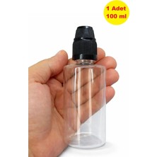 Demet Home 1 Adet 100 ml boş Çocuk Kilitli pet şişe Numune-likit-kolonya-parfüm-sıvı şişesi iğne uçlu tıpa 100 cc pet1 şişe