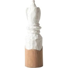 Peri Store Pantheon Beyaz Fil 10X10X40 cm