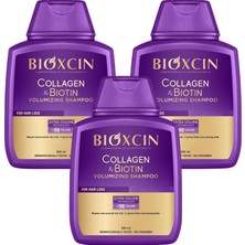Peri Store Collagen & Biotin Hacim Şampuanı | 3 x 300 ml | Ince Telli ve Hacimsiz Saçlar Için | Hidrolize Kolajen + Biotin + Biocomplex B11