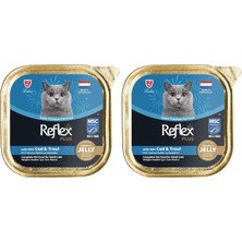 Assess Store Reflex Plus Chunks In Jelly With Cod&trout Yetişkin Kedi Maması 85 gr 2li Paket