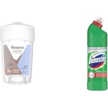 Peri Store Rexona Clinical Protection Kadın Stick Deodorant Shower Clean 45 Ml(1) Domestos Yoğun Kıvamlı Çamaşır Suyu Maksimum Hijyen Dağ Esintisi, 750 Ml(2)